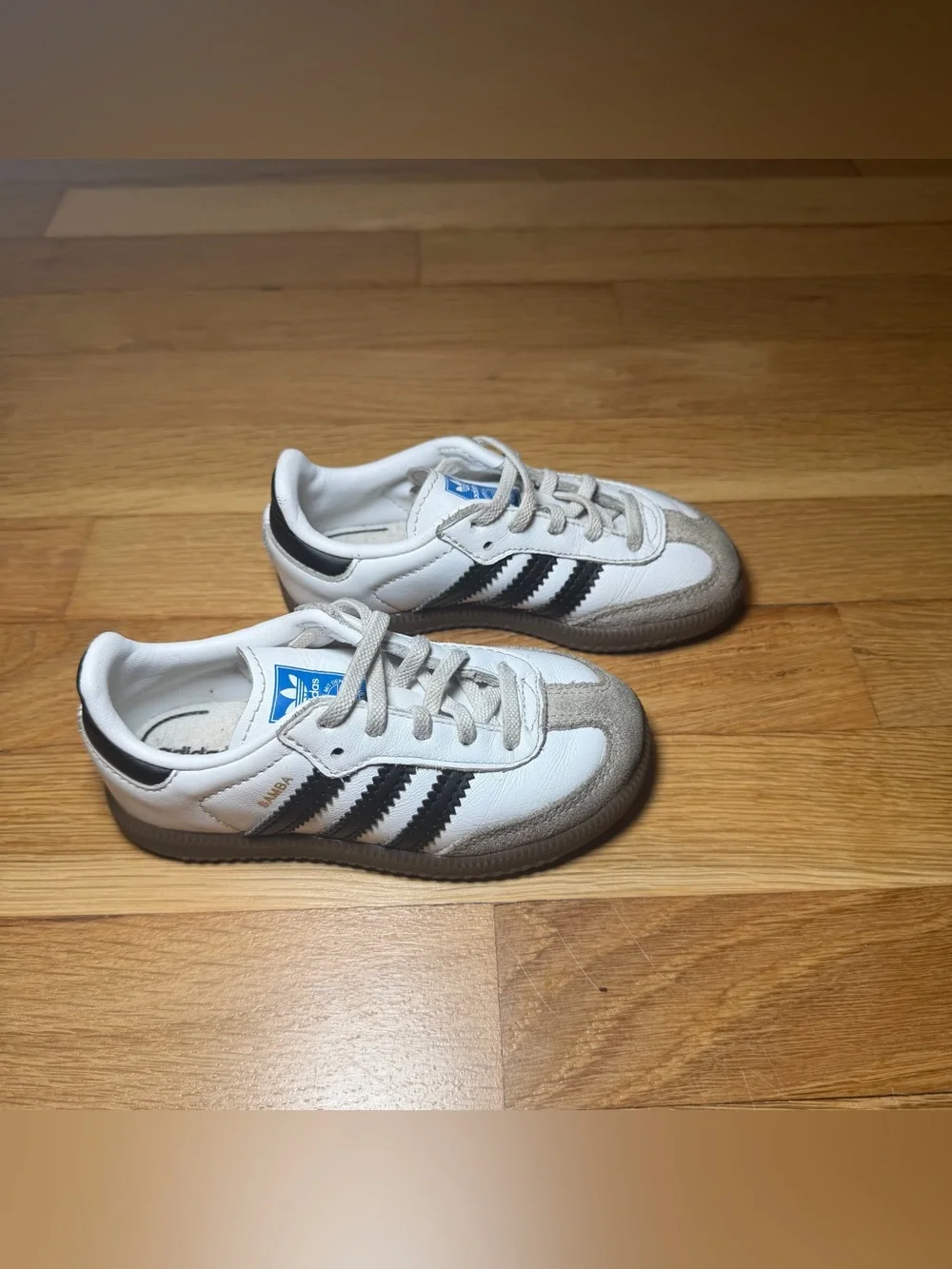 Samba OG Kids White Black Gum Sneakers – Size 10